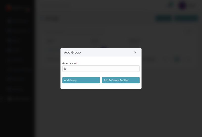 Add Group dialog