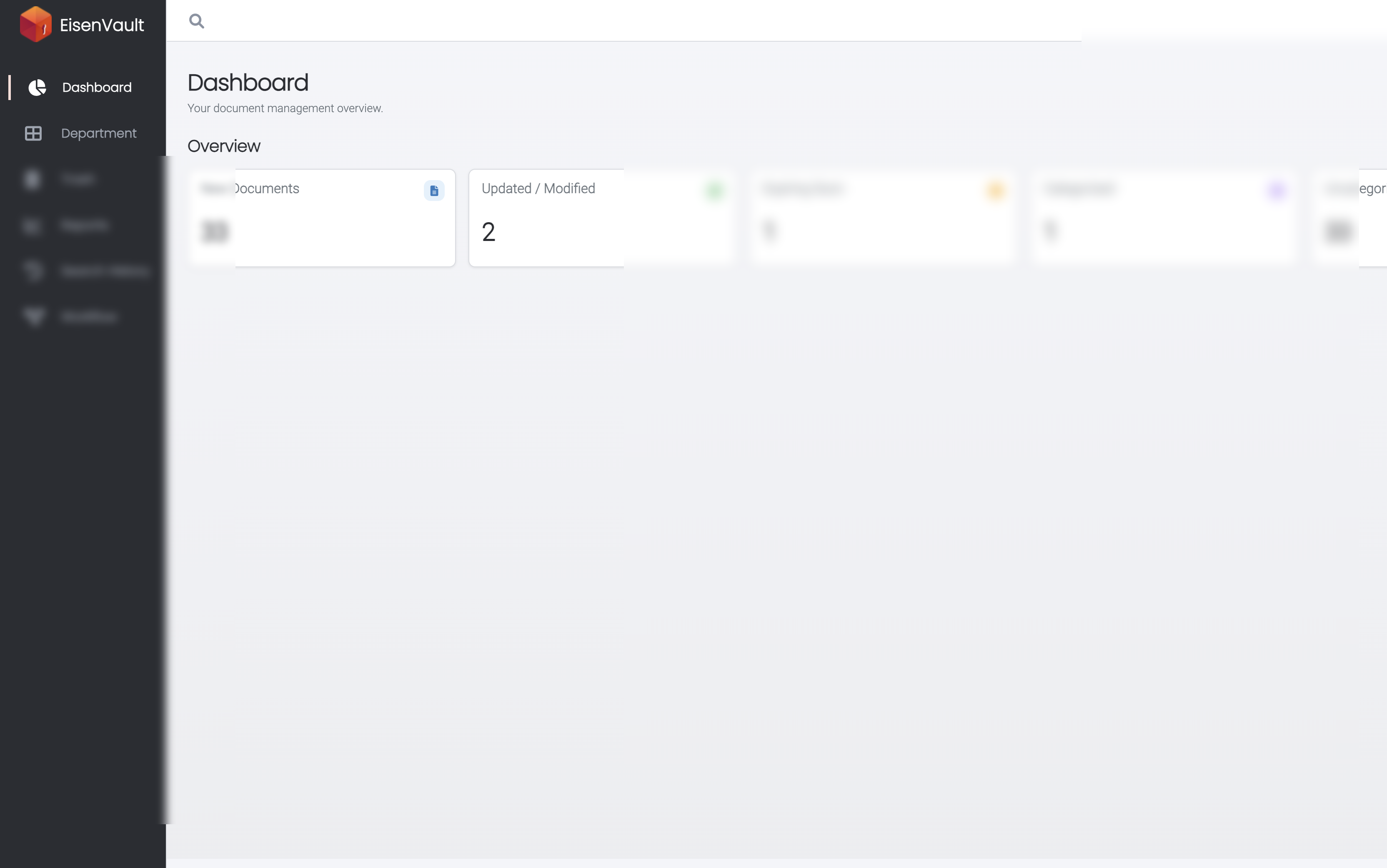 Dashboard with Expiring Soon overview card showing a count