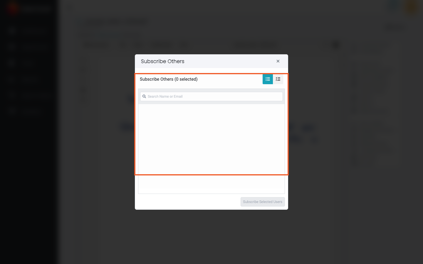 Subscribe Others user picker