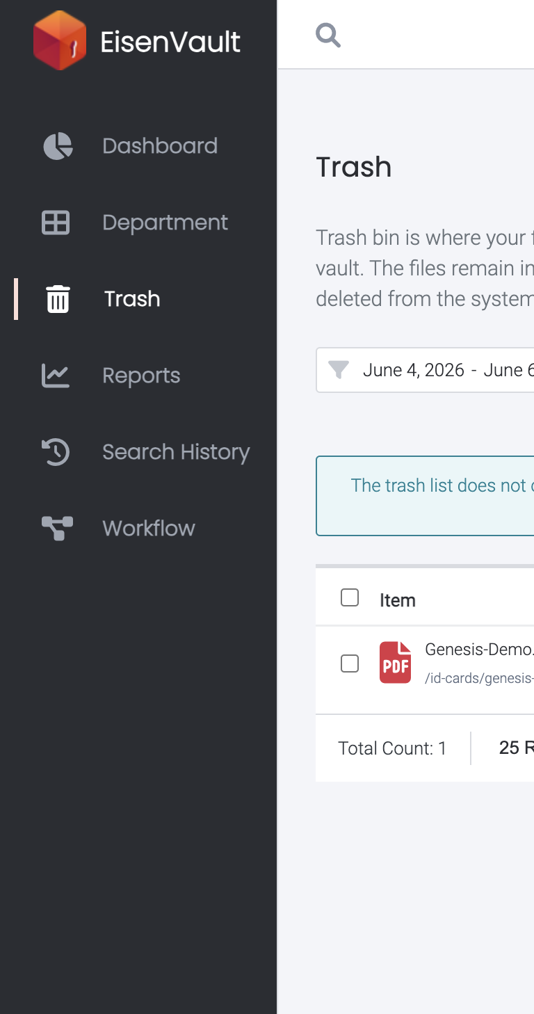 Trash view listing Genesis-Demo.pdf